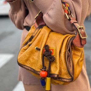 Auth Louis Vuitton Kalahari Pm Limited Edition Safran Hand Bag #32024L95B